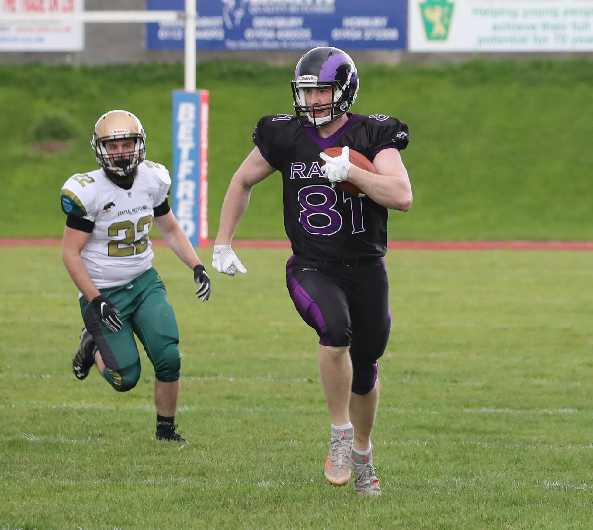 Conor Moran running down the sideline