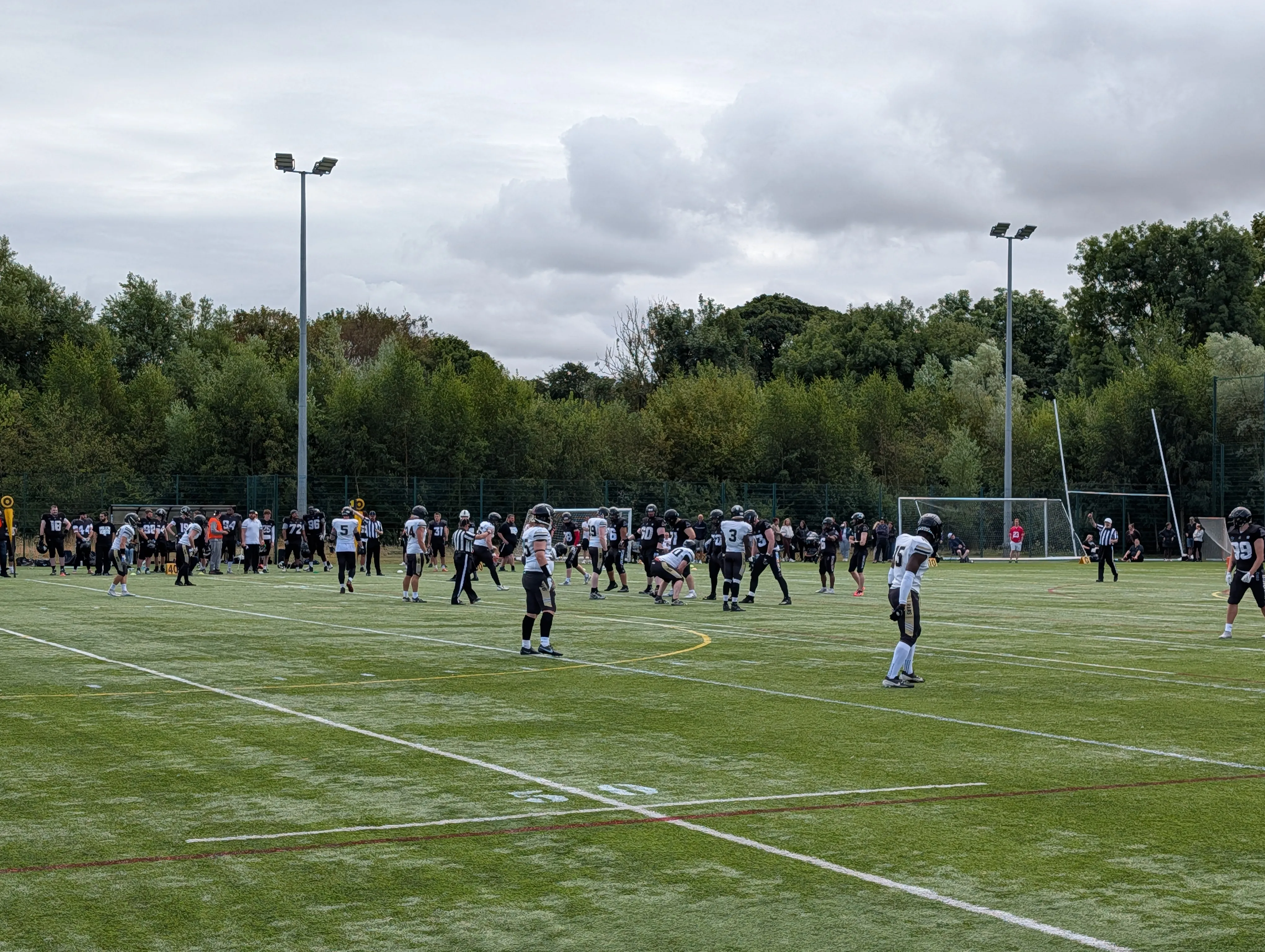 The Rams and Vikings line up at Graham Sports Centre, Durham